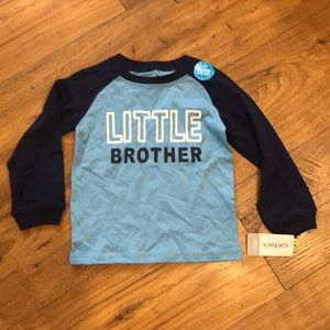 NWT Carter’s Little Brother long sleeve T-shirt 24 months